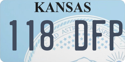 KS license plate 118DFP