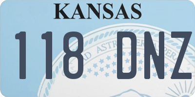 KS license plate 118DNZ