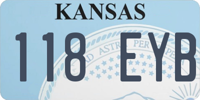 KS license plate 118EYB