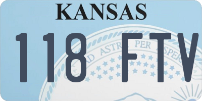 KS license plate 118FTV