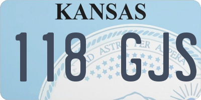 KS license plate 118GJS