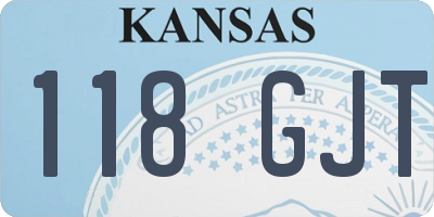KS license plate 118GJT