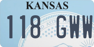 KS license plate 118GWW