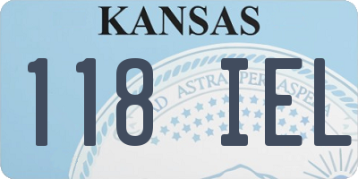 KS license plate 118IEL
