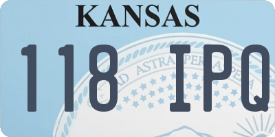 KS license plate 118IPQ
