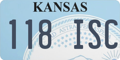 KS license plate 118ISC