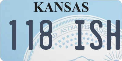 KS license plate 118ISH