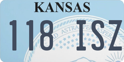 KS license plate 118ISZ