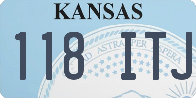 KS license plate 118ITJ