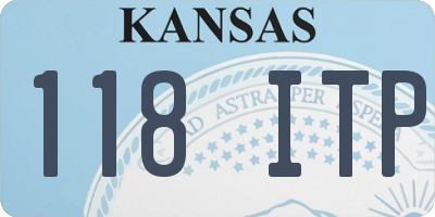 KS license plate 118ITP