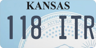 KS license plate 118ITR