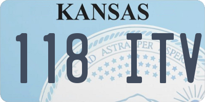 KS license plate 118ITV