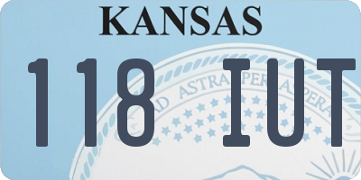 KS license plate 118IUT