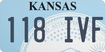 KS license plate 118IVF