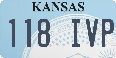 KS license plate 118IVP