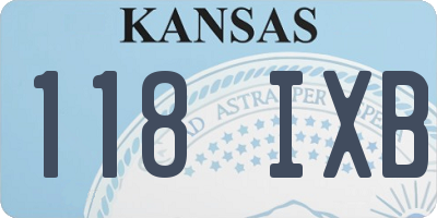 KS license plate 118IXB