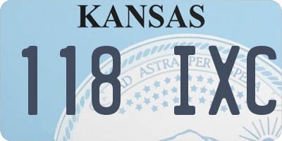 KS license plate 118IXC