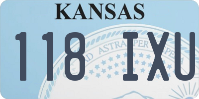 KS license plate 118IXU