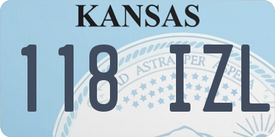 KS license plate 118IZL