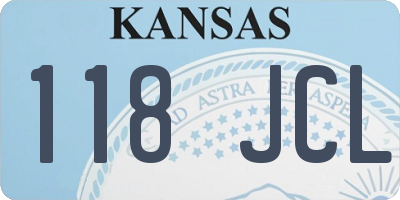 KS license plate 118JCL