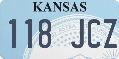 KS license plate 118JCZ