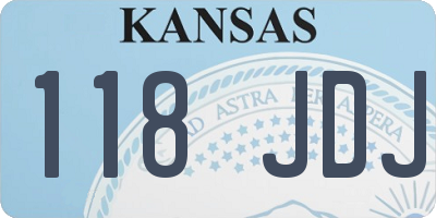 KS license plate 118JDJ