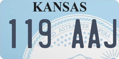 KS license plate 119AAJ