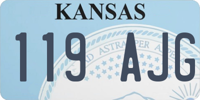 KS license plate 119AJG