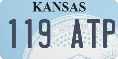 KS license plate 119ATP
