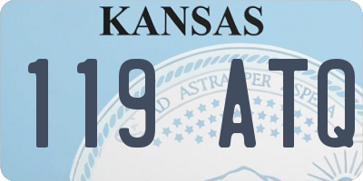 KS license plate 119ATQ