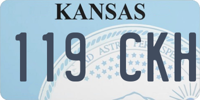 KS license plate 119CKH