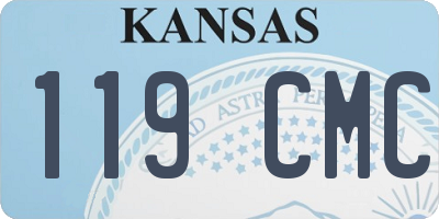 KS license plate 119CMC