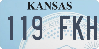 KS license plate 119FKH