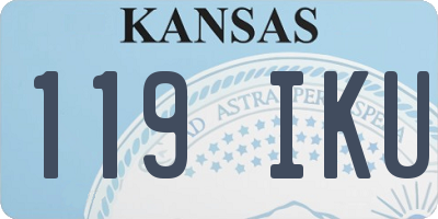KS license plate 119IKU