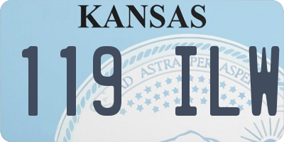KS license plate 119ILW