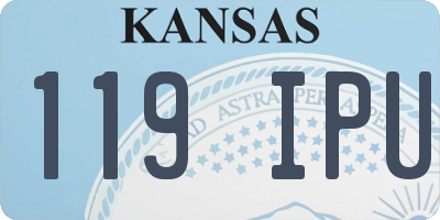 KS license plate 119IPU