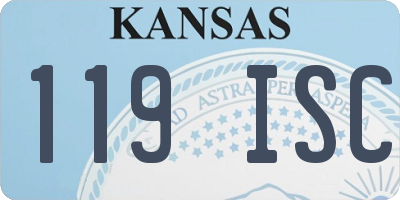 KS license plate 119ISC