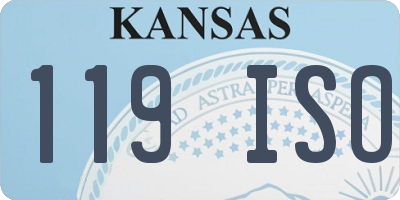 KS license plate 119ISO
