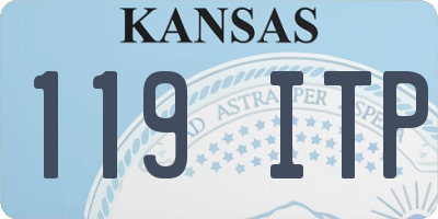 KS license plate 119ITP