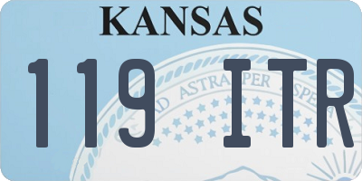 KS license plate 119ITR