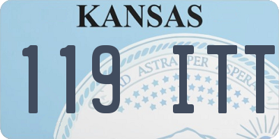 KS license plate 119ITT