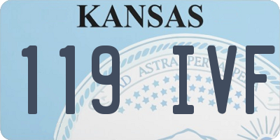 KS license plate 119IVF
