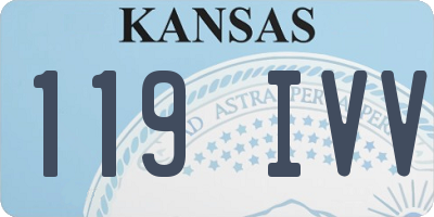 KS license plate 119IVV
