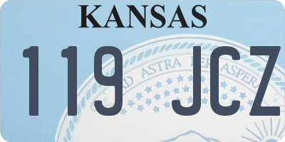 KS license plate 119JCZ