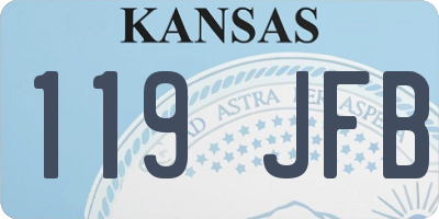 KS license plate 119JFB