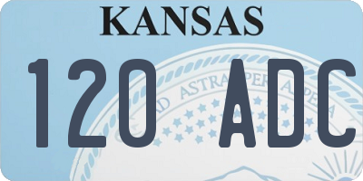 KS license plate 120ADC