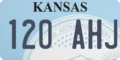 KS license plate 120AHJ