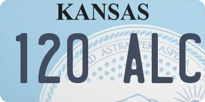 KS license plate 120ALC
