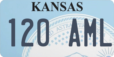 KS license plate 120AML
