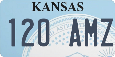 KS license plate 120AMZ